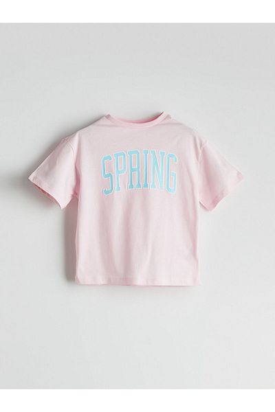LC Waikiki Νέα σεζόν Crew Neck Girl's Tisort - S5PC67Z4