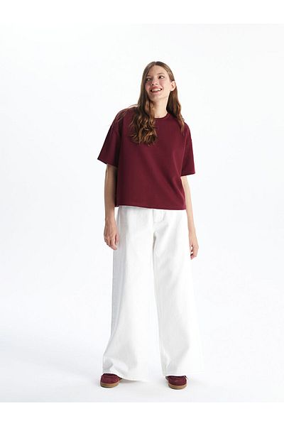 LC Waikiki Pantaloni de damă cu picioare largi de sezon nou - S5GT59Z8