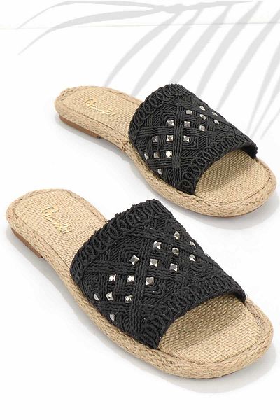 Bambi Black Women's Slippers K04874013416