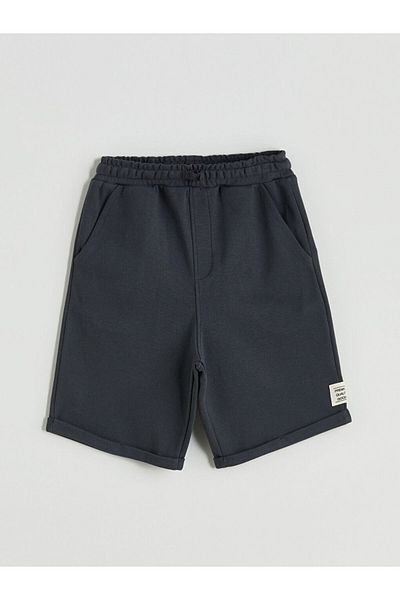 LC Waikiki Anthracite Elastic Waist Boys Shorts