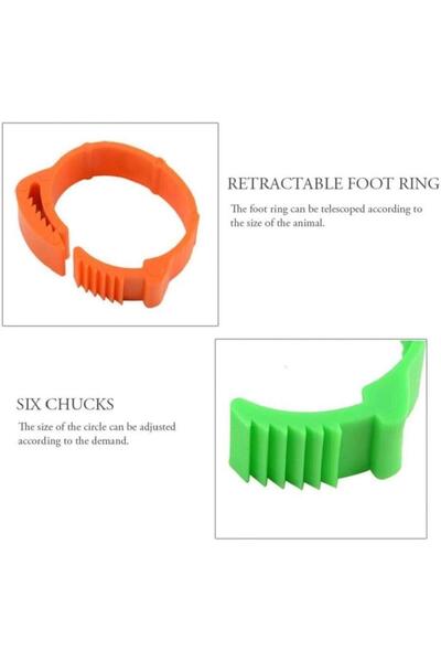 OEM Set of 100 chicken rings, Orange