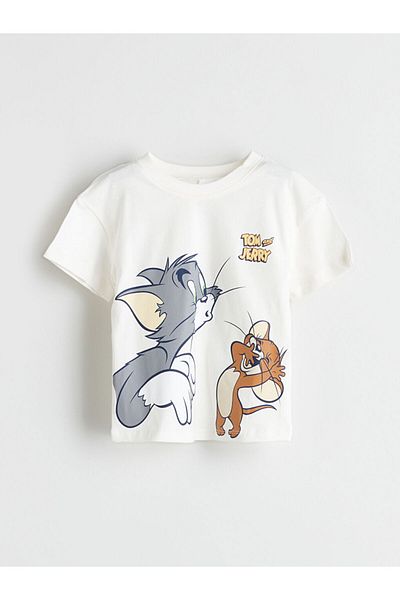LC Waikiki Tom & Jerry Printed Baby Boy T-Shirt and Shorts 2-Piece Set