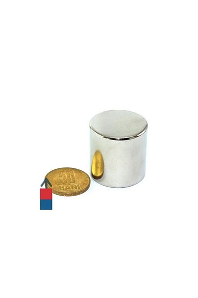 OEM Strong neodymium magnet cylinder 30x30mm - 40kg force