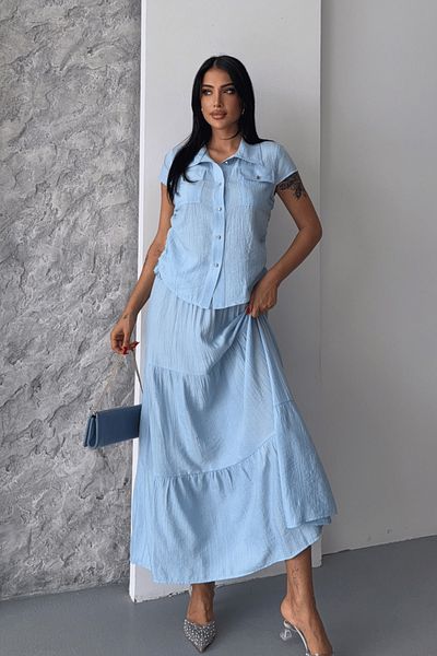 giyimmasalı Set fustă din țesătură căpșuni - BEBE BLUE