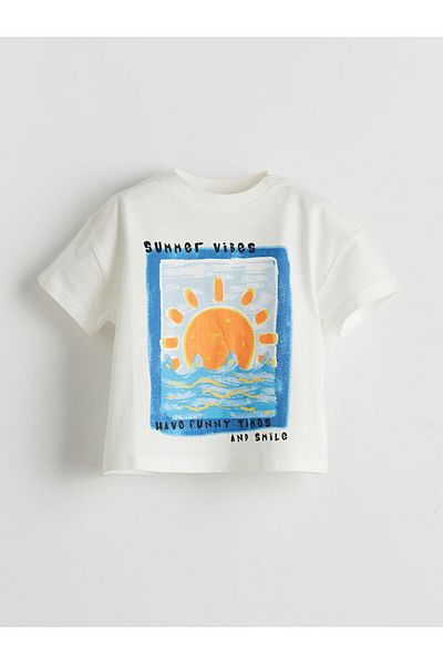 LC Waikiki Lcw Printed Baby Boy T-Shirt and Pants 2 Pcs