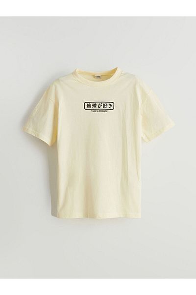 LC Waikiki Sari Crew Neck Boy's T-Shirt