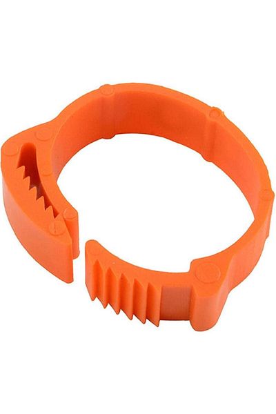 OEM Set of 100 bird rings, Plastic, 1-100, Orange