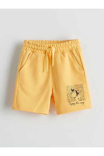 LC Waikiki New Season Printed Boys' Shorts with Elastic Waist - S5Iu83Z1