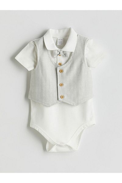 LC Waikiki New Season Baby Boy Shirt Shorts and Vest 3-Piece Set - S5H695Z1