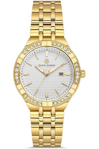 DAVID GUNER David Güner Women's Watch Dg-8780La-B1 33 mm Gold