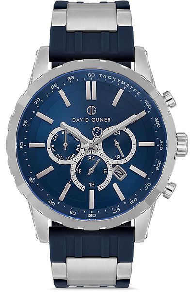 DAVID GUNER David Güner Men's Watch Dg-8822Gd-L3 49 mm Navy Blue