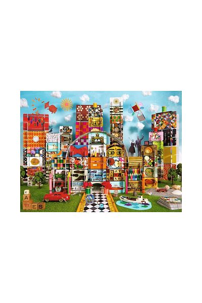RAVENSBURGER Puzzle 1500 pieces Ravensburger - Eames House Of Cards Fantasy