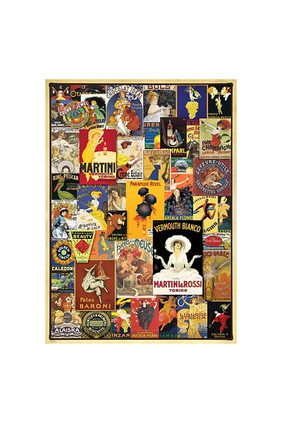 Eurographics Puzzle Eurographics - Vintage Posters, 1000 pieces