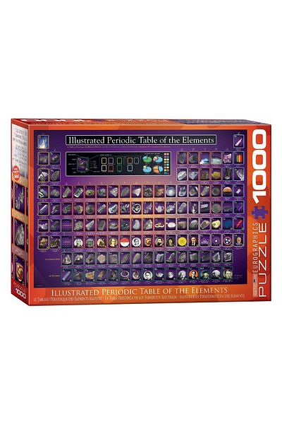 Eurographics Puzzle Eurographics - Illustrated Periodic Table of the Elements, 1000 pieces