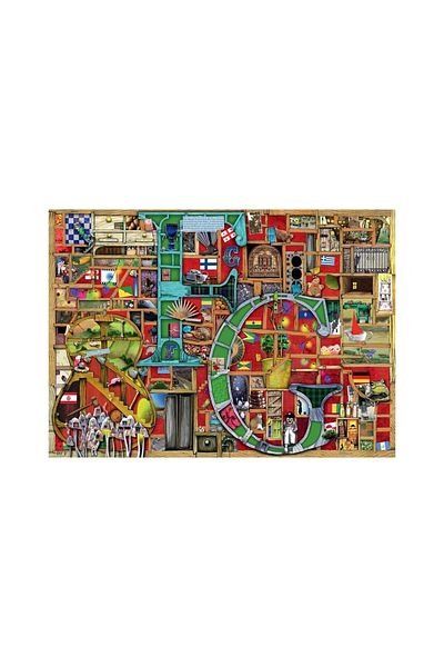 RAVENSBURGER Ravensburger Puzzle - Colin Thompson: Alphabet Letter F and G, 1000 pieces