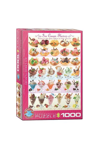 Eurographics Puzzle Eurographics - Ice Cream Flavors, 1000 pieces