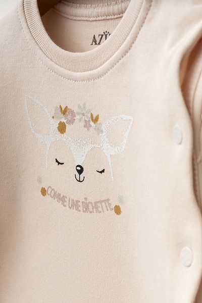 Aziz Bebe Baby Girl Animal Patterned 100% Cotton 10-Piece Hospital Discharge Set 0 Month - 3 Months