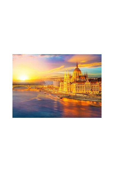 Enjoy Puzzle 1000 pieces Enjoy - Hungarian Parliament at Sunset, Budapest