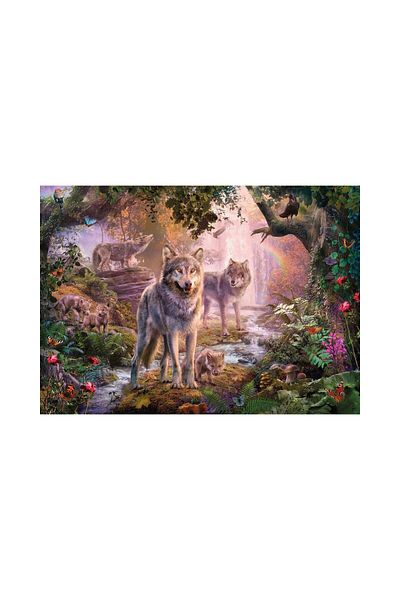 RAVENSBURGER Ravensburger Puzzle - Wolf Family, 1000 pieces
