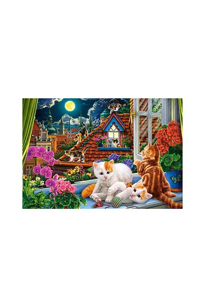 Castorland Puzzle 1500 pieces Castorland - Kittens on the Roof