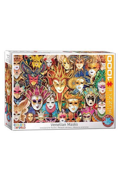 Eurographics Puzzle Eurographics - Venice Carnival Masks, 1000 pieces