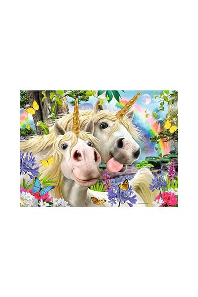 RAVENSBURGER Ravensburger Puzzle - Selfie With Unicorns, 100 pieces XXL