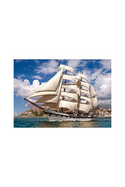 Castorland Puzzle Castorland - Tall ship leaving harbor, 500 pieces