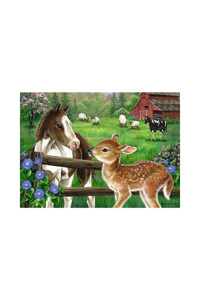 RAVENSBURGER Puzzle Ravensburger - New Neighbors, 60 pieces