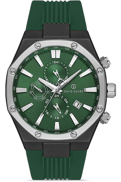 DAVID GUNER David Güner Men's Watch Dg-8821Gd-J10 49 mm Green
