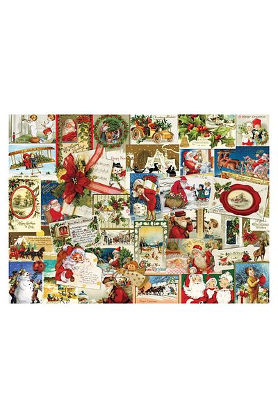 Eurographics Puzzle Eurographics - Vintage Christmas Cards, 1000 pieces