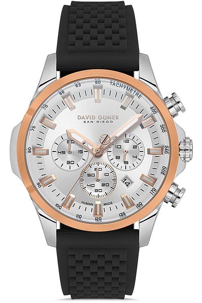 DAVID GUNER David Guner Men's Watch Dg-8877Gd-E1 46 mm Black