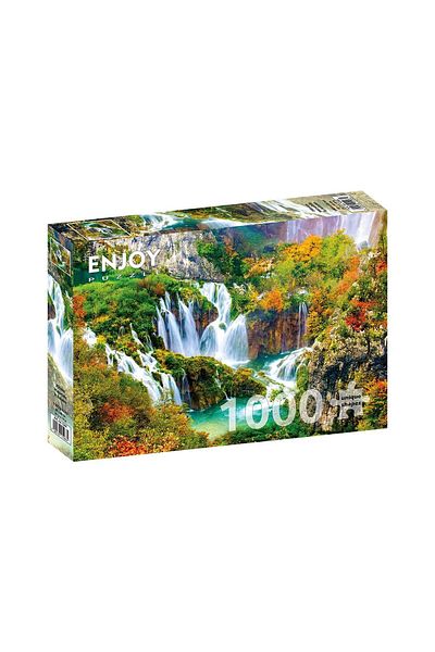 Enjoy Puzzle 1000 pieces Enjoy - Plitvice Waterfalls in Autumn