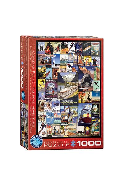 Eurographics Puzzle Eurographics - Canadian Pacific Rail - Vintage Poster, 1000 pieces