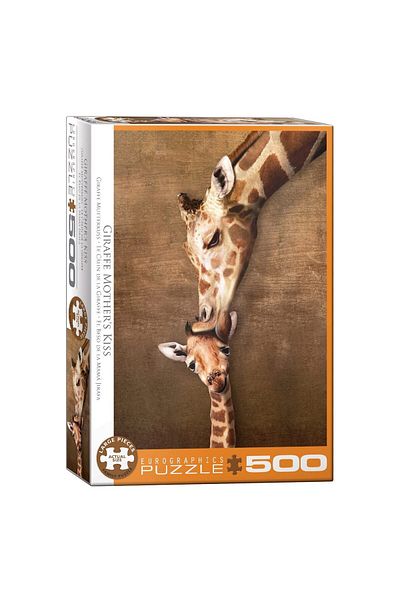 Eurographics Puzzle 500 pieces XXL - Giraffe Mother's Kiss