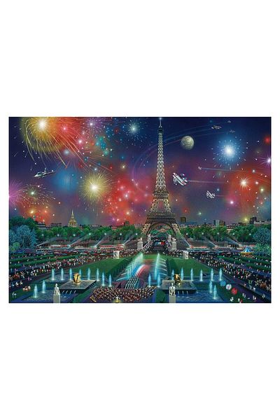 Schmidt Puzzle Schmidt - Alexander Chen: Fireworks At The Eiffel Tower, 1000 pieces