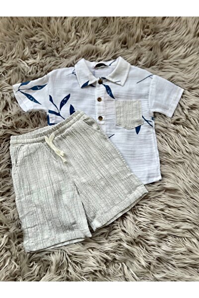 Cyber Boys' Breathable Shirt and Shorts Set