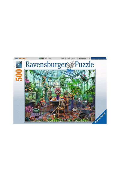 RAVENSBURGER Puzzle Ravensburger - A Morning in the Greenhouse, 500 pieces