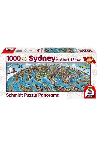 Schmidt Puzzle panoramic Schmidt - Cityscape Sydney, 1000 piese