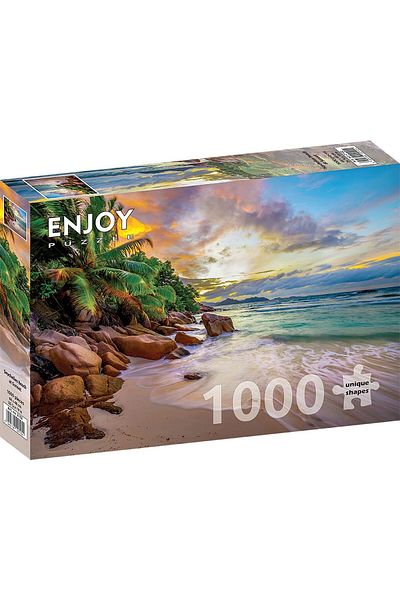 Enjoy Puzzle 1000 pieces ENJOY - Seychelles Beach at Sunset