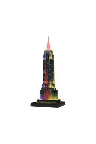 RAVENSBURGER Ravensburger 3D Puzzle - Empire State Building - Light Up the Night, 216 pieces