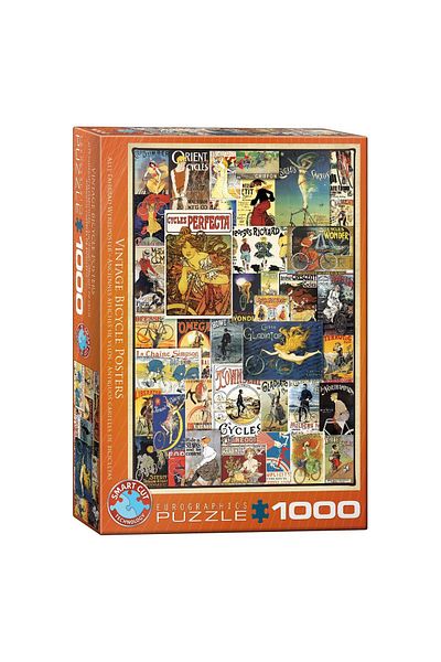 Eurographics Puzzle Eurographics - Vintage Bicycle Posters, 1000 pieces
