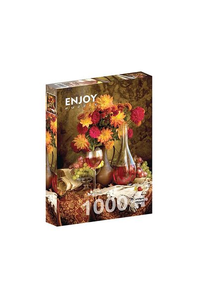 Enjoy Puzzle 1000 pieces Enjoy - Dahlias and Wine
