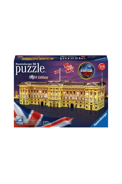 RAVENSBURGER Ravensburger 3D puzzle - Buckingham Palace by Night, 216 pieces