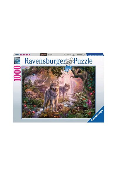 RAVENSBURGER Ravensburger Puzzle - Wolf Family, 1000 pieces