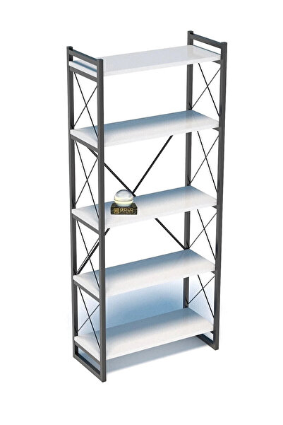 Kanonik Education 5 Raflı Kitaplık Beyaz