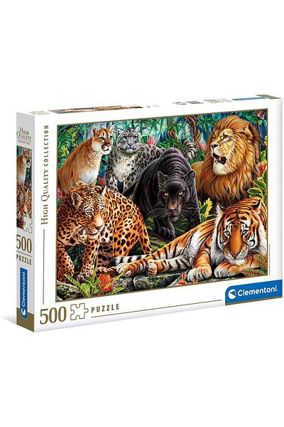 CLEMENTONI Puzzle 500 pieces Clementoni - Wild Cats