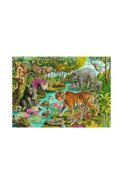 RAVENSBURGER Ravensburger Puzzle - Forest In India, 60 pieces
