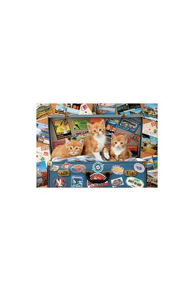 EDUCA Puzzle Educa - Traveling Kittens, 200 pieces