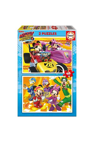 EDUCA Puzzle Educa - Mickey and the Roadster Racers, 2x48 pieces