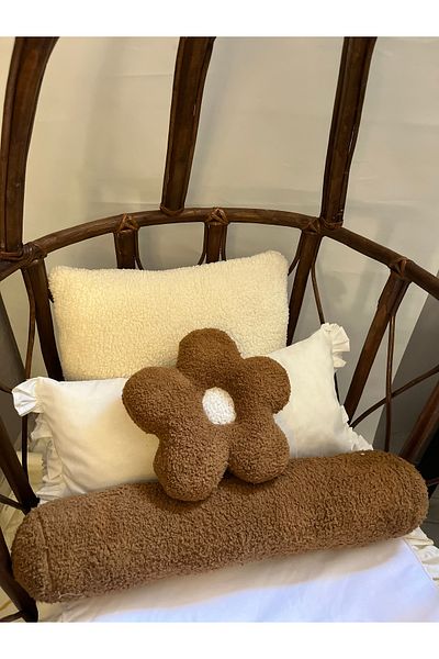 Cherry Bloom Cotton Teddy βελούδινο μαξιλάρι Daisy Mini 20 cm